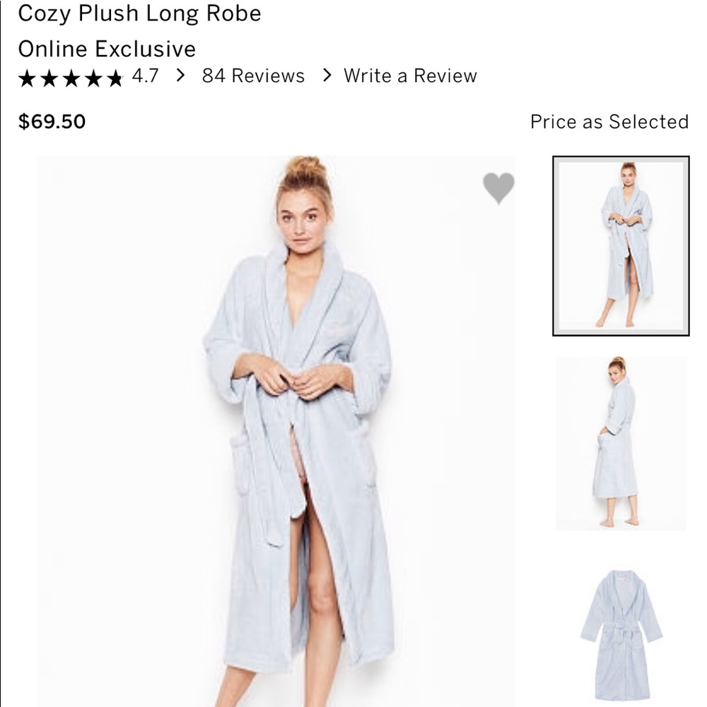 Long Victoria’s Secret Cozy Plush Robe BNWT